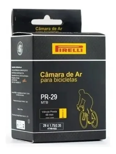 Camara De Ar Pirelli 29x1.75/235 Bicicleta Aro 29 Presta 1pc