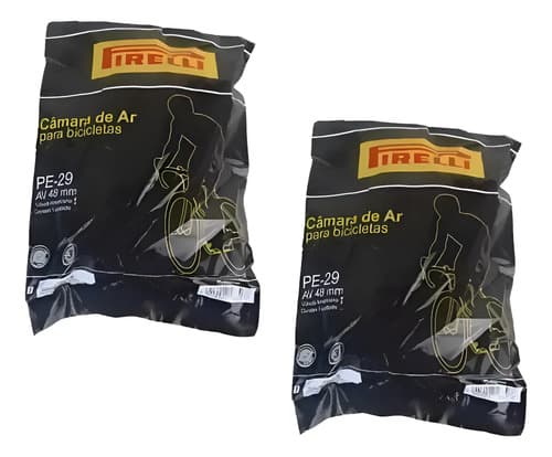 2 Camara Ar Pirelli Mtb Aro 29x1.75/2.35 Bico Grosso 48mm Schrader