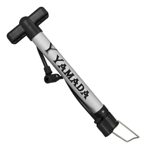 Bomba De Encher Pneu De Bike Alumínio 30cm Yamada Mtb Prateado