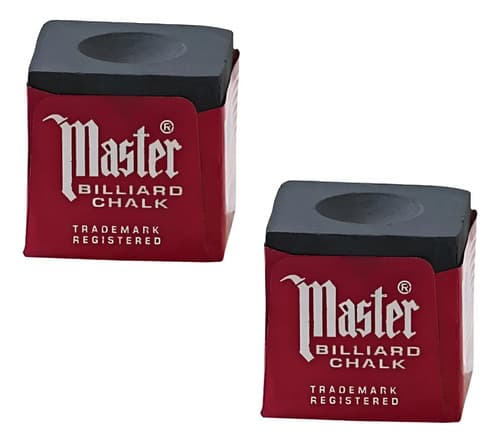 2 Giz Master Preto Para Bilhar / Sinuca / Snooker Preto