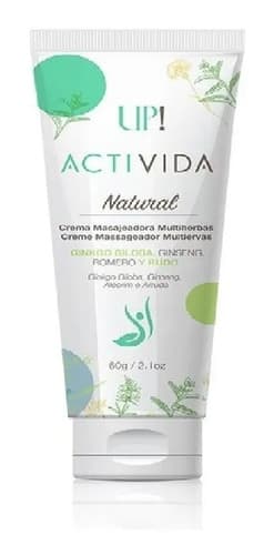 Creme Massageador Up! Activida Ervas Naturais Relaxante Ervas