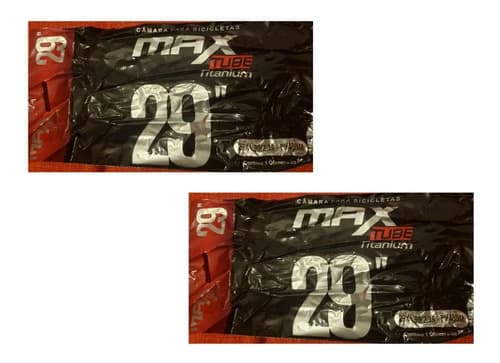 2 Câmara De Ar Max Tube Bicicleta Aro 29 Bico Fino 48mm Presta