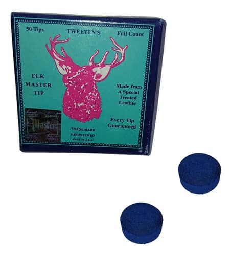 2 Solas De Couro Master Azul Original Para Taco De Sinuca Azul
