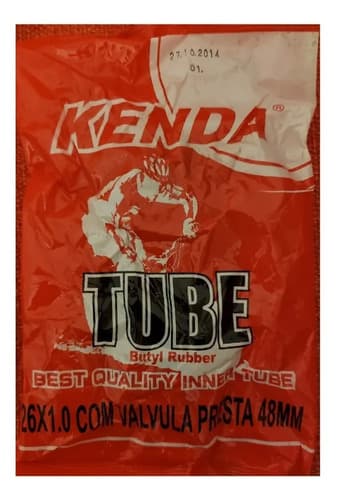 Câmara De Ar Kenda Aro 26 X 1.0 Válvula Presta Fina 48mm Presta